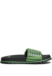 Marc Jacobs Sandali slides con monogramma - Verde