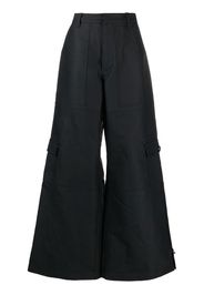 Marc Jacobs high-rise wide-leg cargo trousers - Nero