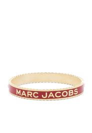 Marc Jacobs crystal-embellished logo-print bangle - Oro