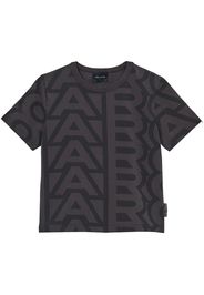 Marc Jacobs monogram-pattern cropped T-shirt - Grigio