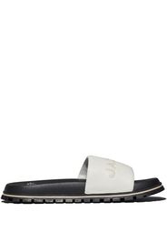 Marc Jacobs Sandali slides con logo goffrato - Bianco