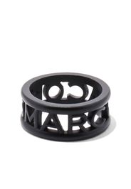 Marc Jacobs Anello The Monogram con logo - Nero