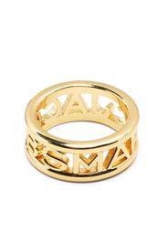 Marc Jacobs embossed monogram logo ring - Oro