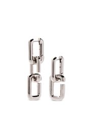 Marc Jacobs The J Marc chain-link earrings - Argento