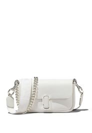 Marc Jacobs logo-plaque leather shoulder bag - Bianco