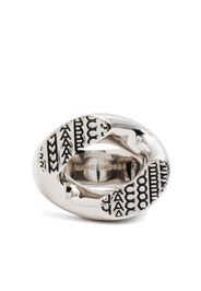 Marc Jacobs Monogram Signet polished-finish ring - Argento