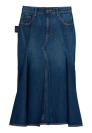 Marc Jacobs panelled denim midi skirt - Blu