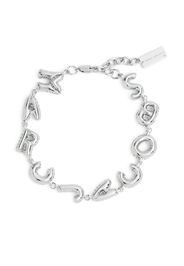 Marc Jacobs Balloon logo-lettering bracelet - Argento