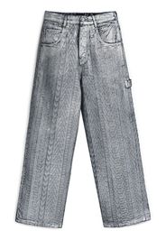 Marc Jacobs mid-rise monogram oversized jeans - Argento
