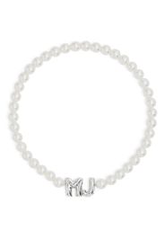 Marc Jacobs Collana di perle con logo MJ - Bianco