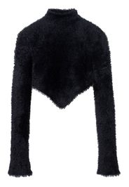 Marc Jacobs Grunge cropped textured jumper - Nero