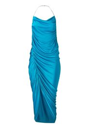 Marc Jacobs Abito midi con arricciatura - Blu