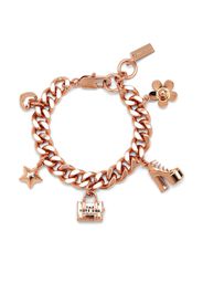 Marc Jacobs charm chunky-chain bracelet - Rosa