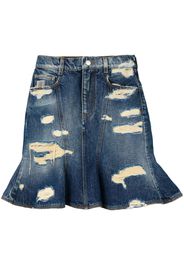 Marc Jacobs Minigonna The Rip&Repair Fluted - Blu