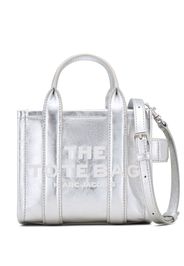 Marc Jacobs The Crossbody Metallic Tote bag - Argento
