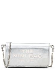 Marc Jacobs The Metallic Leather Chain Mini bag - Argento