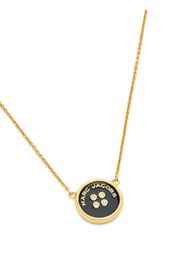 Marc Jacobs logo-plaque pendant necklace - Oro