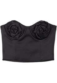 Marc Jacobs The Duchess Satin Rose corset - Nero