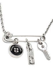 Marc Jacobs button-charm necklace - Argento