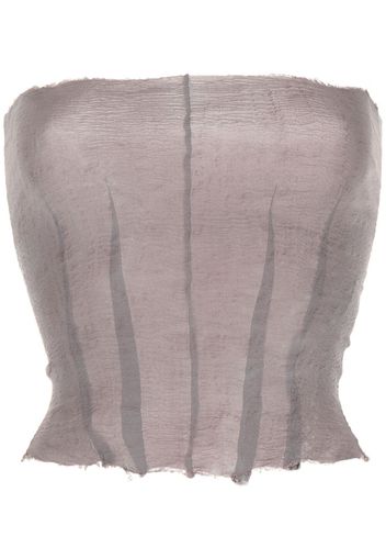 Marc Le Bihan bandeau semi-sheer top - Viola