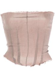 Marc Le Bihan raw-edge fitted bodice - Rosa