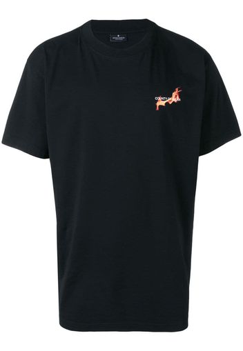 T-shirt con stampa Flaming Basketball