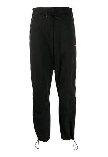 side stripe drawstring track pants