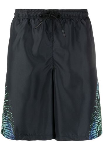 WINGS BOARDSHORT BLACK BLUE NEON