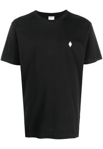 CROSS BASIC NECK T-SHIRT BLACK WHITE