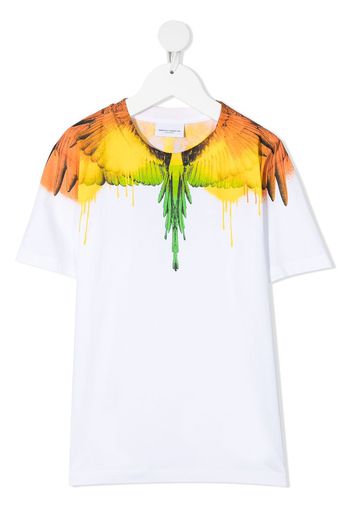 Marcelo Burlon County Of Milan Kids T-shirt con stampa - Bianco