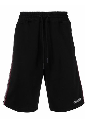 Marcelo Burlon County of Milan tape-detail track shorts - Nero