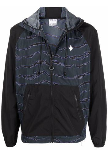 Marcelo Burlon County of Milan ALLOVER CAMOU NYLON WINDBREAK DARK BLUE