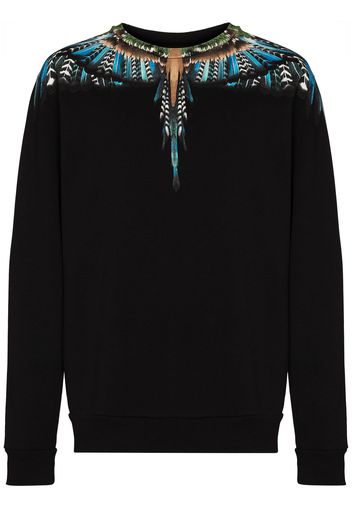 Marcelo Burlon County of Milan MB GRIZZLY WINGS RED CRW SWT BLK - Nero