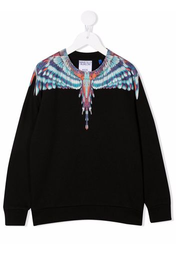 Marcelo Burlon County Of Milan Kids wings-print sweatshirt - Nero