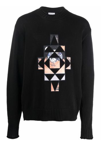 Marcelo Burlon County of Milan geometric-patch jumper - Nero