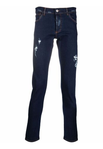 Marcelo Burlon County of Milan Pantaloni skinny a vita media - Blu