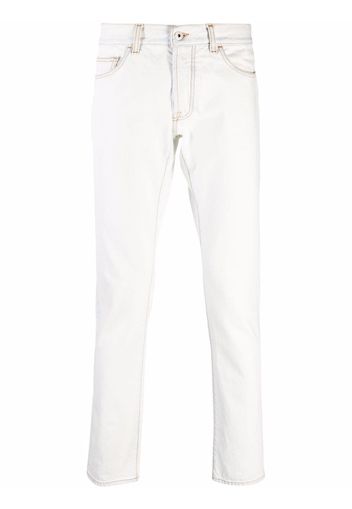 Marcelo Burlon County of Milan logo-stitched straight jeans - Bianco