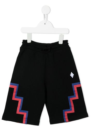 Marcelo Burlon County Of Milan Kids Shorts sportivi con stampa - Nero