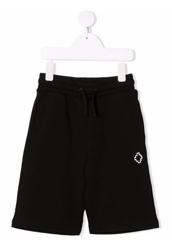 Marcelo Burlon County Of Milan Kids BASIC LOGO SWEATSHORT BLACK WHITE - Nero