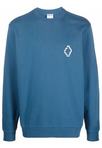 Marcelo Burlon County of Milan Tempera Cross print sweatshirt - Blu