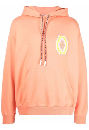 Marcelo Burlon County of Milan macramé Cross patch hoodie - Arancione