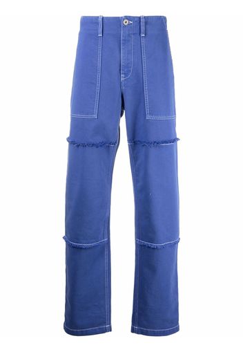 Marcelo Burlon County of Milan Tempera Cross straight-leg trousers - Blu