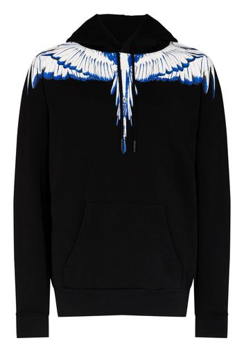 Marcelo Burlon County of Milan Felpa con stampa Wings - Nero