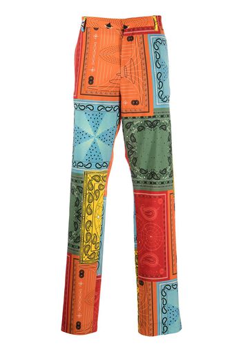 Marcelo Burlon County of Milan bandana-print wool trousers - Multicolore