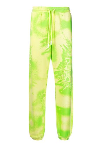 Marcelo Burlon County of Milan Pantaloni sportivi Kaleidoscope Wings con stampa - Giallo