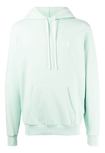 Marcelo Burlon County of Milan logo-embroidered drawstring hoodie - Verde