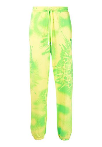 Marcelo Burlon County of Milan tie-dye track pants - Giallo