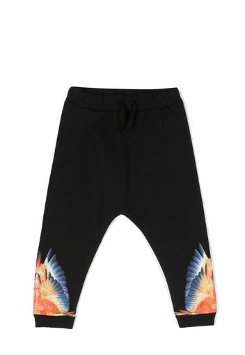 Marcelo Burlon County Of Milan Kids Pantaloni sportivi Wings con stampa - Nero