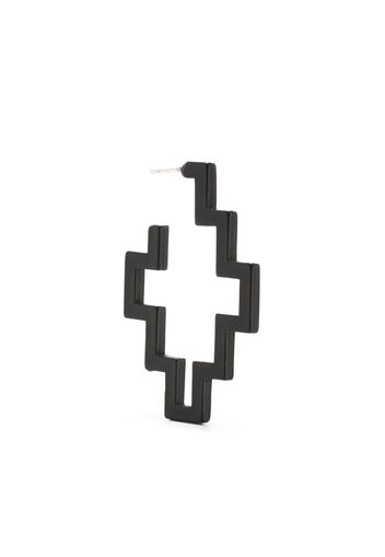 Marcelo Burlon County of Milan Single big cross earring - Nero