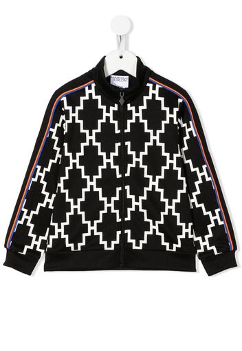 Marcelo Burlon County Of Milan Kids Bomber con stampa - Nero